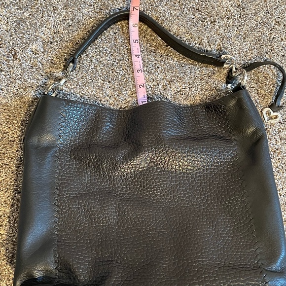 BRIGHTON Camelot Leather Black Shoulder Bag - Picture 12 of 15